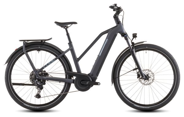 VTC Électrique Cube Kathmandu Hybrid One 800 Trapeze Shimano Cues 10V 800 Wh 700 mm Gris Metallic 2026