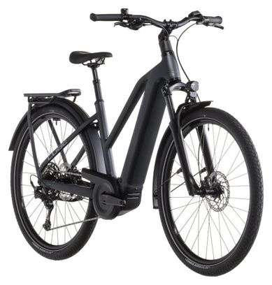 VTC Électrique Cube Kathmandu Hybrid One 800 Trapeze Shimano Cues 10V 800 Wh 700 mm Gris Metallic 2026