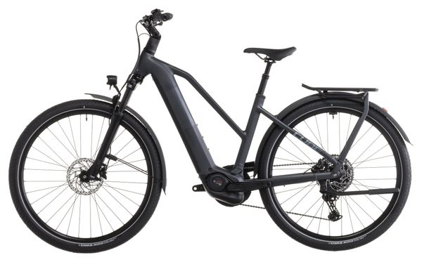 VTC Électrique Cube Kathmandu Hybrid One 800 Trapeze Shimano Cues 10V 800 Wh 700 mm Gris Metallic 2026