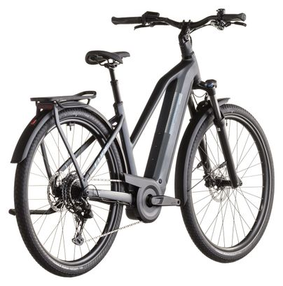 VTC Électrique Cube Kathmandu Hybrid One 800 Trapeze Shimano Cues 10V 800 Wh 700 mm Gris Metallic 2026