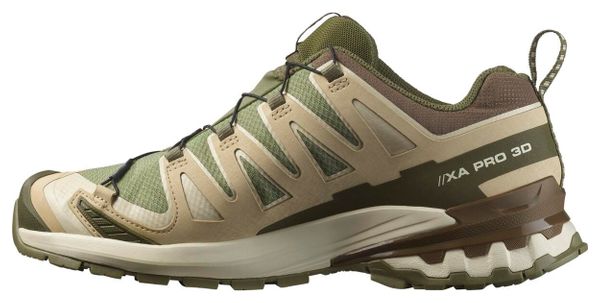 Zapatillas Trail Salomon XA Pro 3D v9 GTX Verde/Beige Hombre