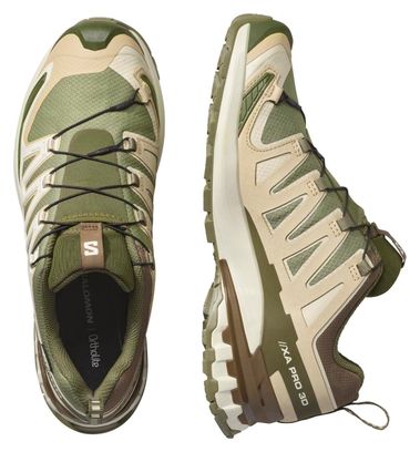 Zapatillas Trail Salomon XA Pro 3D v9 GTX Verde/Beige Hombre