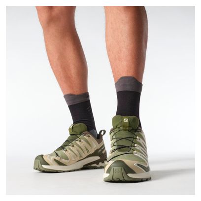 Zapatillas Trail Salomon XA Pro 3D v9 GTX Verde/Beige Hombre