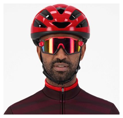 Casque Velo Rogelli Puncta - Unisexe - Rouge/Noir