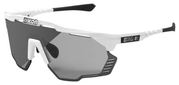 Scicon Sports Aeroshade Kunken Lunettes De Soleil De Performance Sportive (Scnpp Silver Fotocromic/Luminosité Blanche)