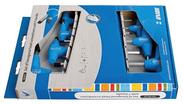 Unior Allen Key Kit With Handles 2.5mm To 10 Mm (7 Pieces)