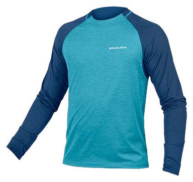 Endura SingleTrack Atlantic Blue Long Sleeve Jersey
