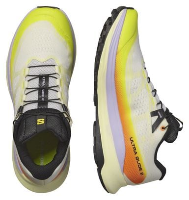 Salomon Ultra Glide 2 Women's Trail Running Shoes White Yellow