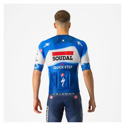 Maillot Castelli Climber's 4.0 Soudal Quick-Step 2024 de manga corta Azul