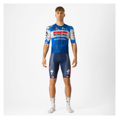 Maillot Castelli Climber's 4.0 Soudal Quick-Step 2024 de manga corta Azul