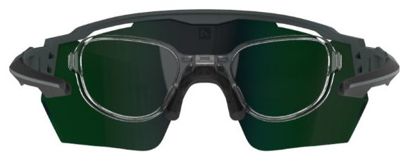 Gafas Race RX Carbono Mate/Negro / Lente Hidrófoba Verde