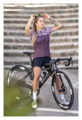 Maillot Manches Courtes Rogelli Essential Graphic Bordeaux Femme