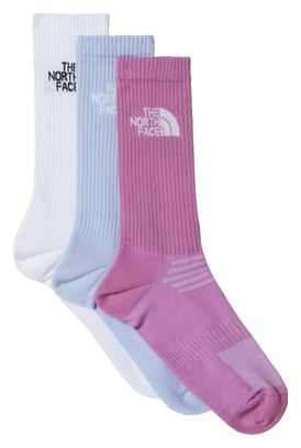 3 Paires de Chaussettes Mi-Mollet The North Face Multi Sport Blanc/Bleu/Violet (x3)