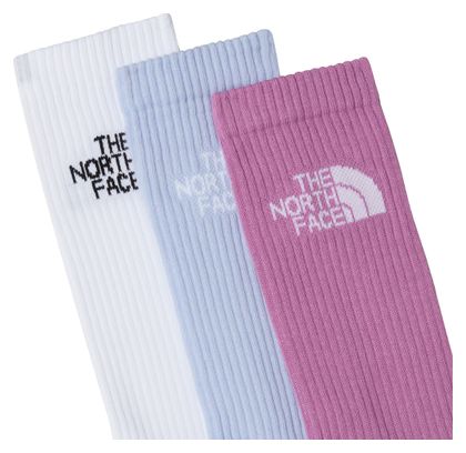 3 Paires de Chaussettes Mi-Mollet The North Face Multi Sport Blanc/Bleu/Violet (x3)