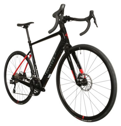 Bicicleta eléctrica de carretera Wilier Triestina Garda Hybrid Shimano 105 Di2 12S 250 Wh 700 mm Negro Rojo