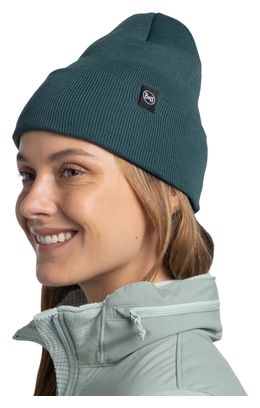 Buff Knitted Beanie Green