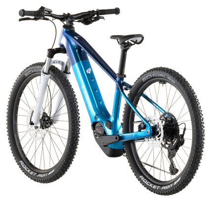 VTT Électrique Enfant Cube Acid 240 Hybrid Rookie Pro 400X Shimano 9V 400 Wh Bosch 55 Nm 24'' Bleu Actionteam 2026 8 - 11 ans