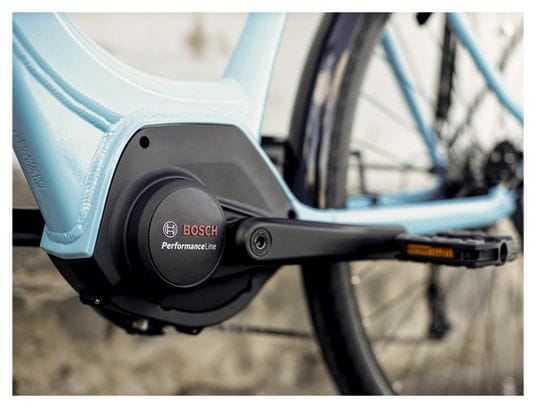 Vélo de Ville Électrique Trek Verve+ 2 Lowstep Bosch 300Wh Shimano Altus 9V Azure 2023