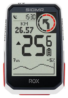 Sigma ROX 4.0 GPS computer Cadence Speed Cardio Pack White