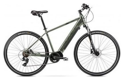 Vélo VTC Electrique 28  Homme - ROMET - Orkan 1 Moteur Central - VERT