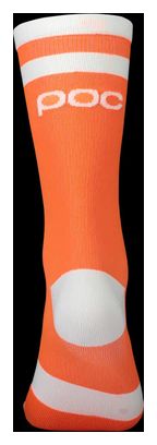 Calcetines Poc Lure MTB Naranja/Blanco