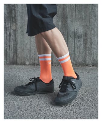 Poc Lure Mountainbike-Socke Orange/Weiß