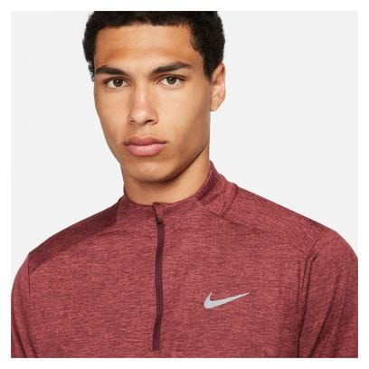 Camiseta Nike Dri-Fit <strong>Element Red</strong> 1/2 Zip