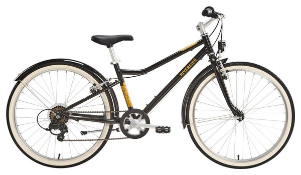 Vélo Enfant Riverside 500 24'' Noir/Jaune 9-12 ans