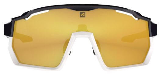 AZR Pro Race RX Schwarz/Weiß Lack / Wasserabweisendes Visier Gold