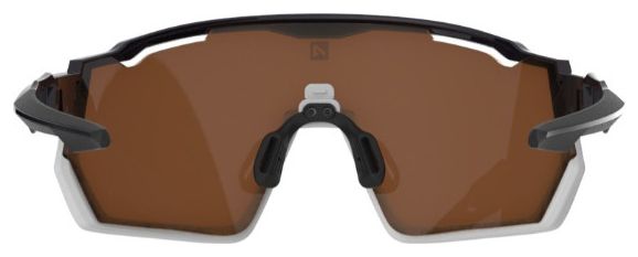 Lunettes PRO RACE RX NOIRE/BLANCHE VERNIE / ECRAN HYDROPHOBE OR