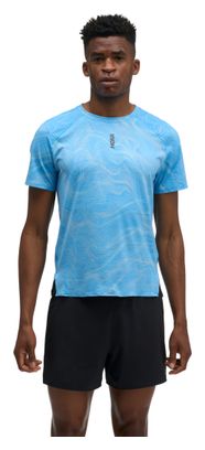 Camiseta de running Hoka EveryRun azul para hombre