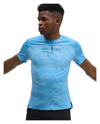 Camiseta de running Hoka EveryRun azul para hombre