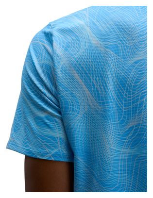 Camiseta de running Hoka EveryRun azul para hombre