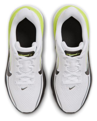 Nike Pegasus 42 hardloopschoenen, wit/geel, voor kinderen