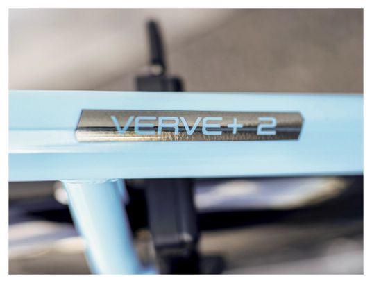 Vélo de Ville Électrique Trek Verve+ 2 Lowstep Bosch 400Wh Shimano Altus 9V Azure 2023