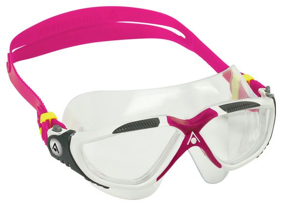 Aquasphere Vista White Swim Goggles - Clear Lens