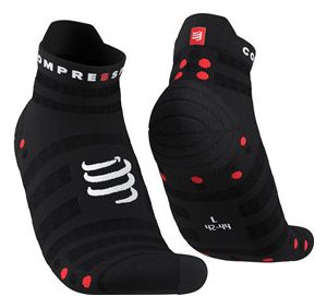 Paire de Chaussettes Compressport Pro Racing Socks v4.0 Ultralight Run Low Noir