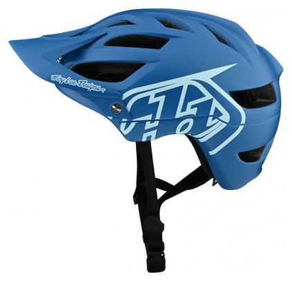 Troy Lee Designs A1 Drone LIGHT SLATE Helm Blau