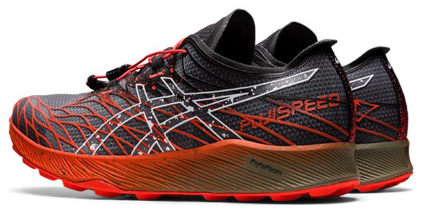 Chaussures Running Asics FujiSpeed Noir Orange