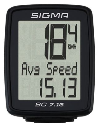 SIGMA Bike Computer BC 7.16 Wired