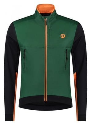 Veste Velo Hiver Rogelli Cadence - Homme - Vert/Noir/Orange