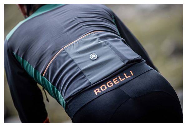 Veste Velo Hiver Rogelli Cadence - Homme - Vert/Noir/Orange