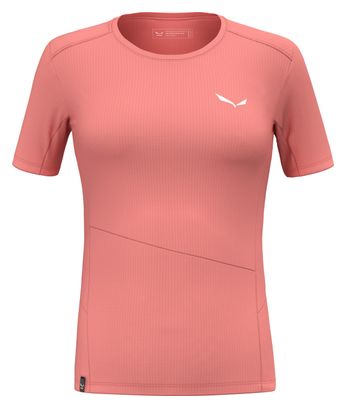 Women's Salewa Puez Sporty Dry Pink T-Shirt