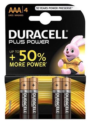 Lot de 4 piles alcalines AAA LR03 - Duracell