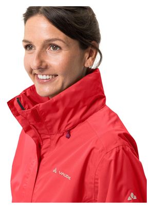 Wasserdichte Jacke Women Vaude Escape Light Rot