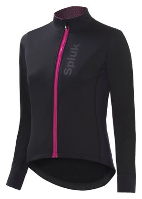 Spiuk Women's Membrane Anatomic Long Sleeve Jacket Black/Pink