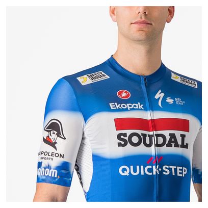 Castelli Competizione 3 Soudal Quick-Step 2024 Short Sleeve Jersey Blue