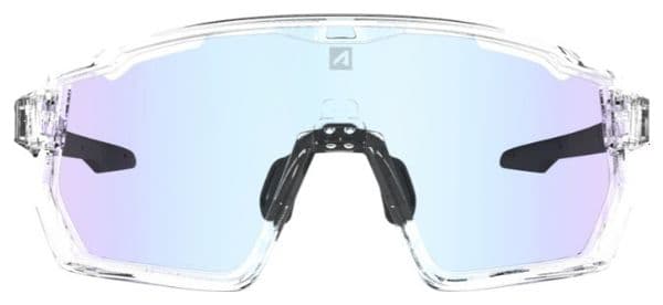 Lunettes AZR Kromic Pro Race RX Crystal Verni/Noir / Écran Bleu Photochromique