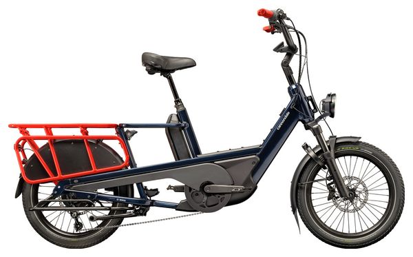 Cannondale Cargowagen Neo 1 Electric Longtail Cargo Bike Enviolo HD 725Wh 20'' Blau