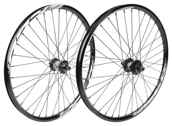 Paire de Roues BMX Excess XLC-2 Cruiser 24'' | 10 mm | 36 Trous Noir